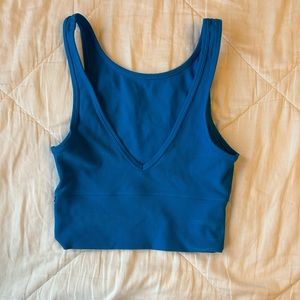 Lululemon power pivot tank top, color poolside